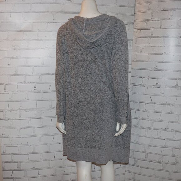 Heather Gray SO Duster Cardigan with hood and pockets Size Medium - Picture 6 of 6
